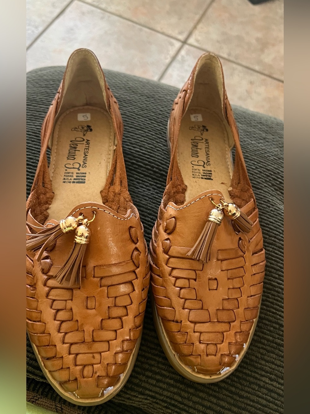 Artisan Huarache Leather Loafers - Tango new!